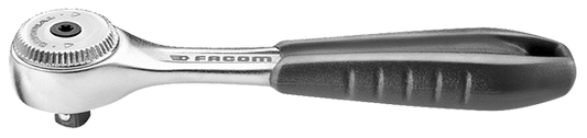 Facom Tools 1/4" drive round head fine tooth ratchet with comfort grip