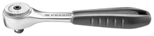 A Facom Tools 1/4 inch square drive professional ratchet with a black and silver color scheme, featuring a hard plastic grip and a ratchet mechanism.