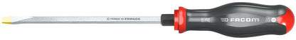 Facom Protwist design slotted screwdriver size 8 x 175mm with a hexagon bolster design handle for higher torque application.