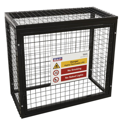 Safety Cage - 3 x 19kg Gas Cylinders
