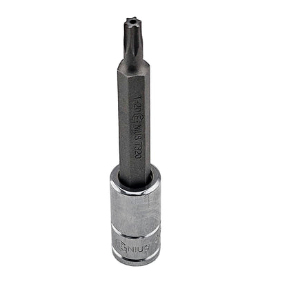 1/4"SD Tamperproof Torx Bit Socket Range From Genius Tools - 70mm Length