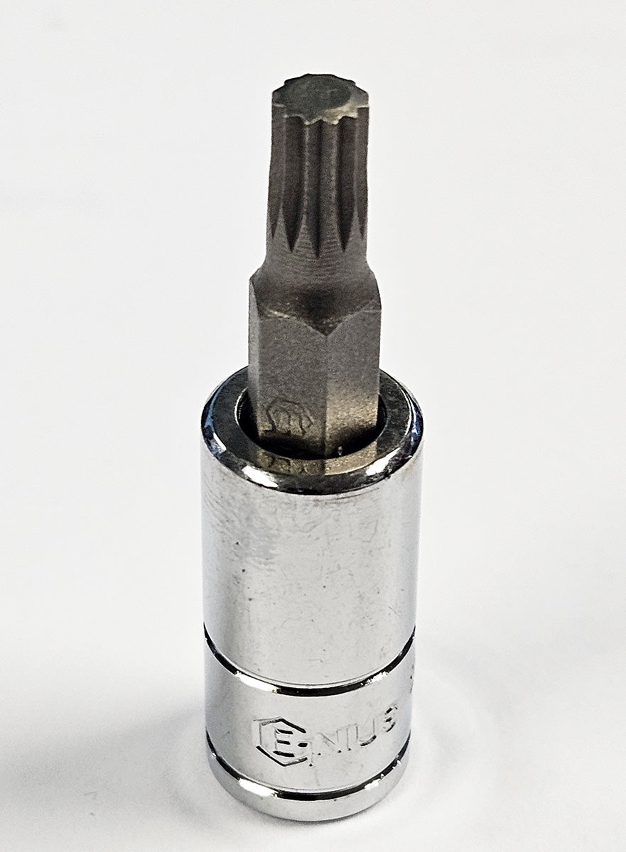 Genius Tools 1/4" drive triple square socket for automotive repair