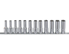 1/2" Deep Socket Set (6 Point) 8-19mm From Genius Tools