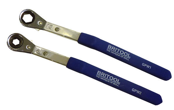 Britool Tools Offset Ratcheting Glow Plug Spanners - GPW Range