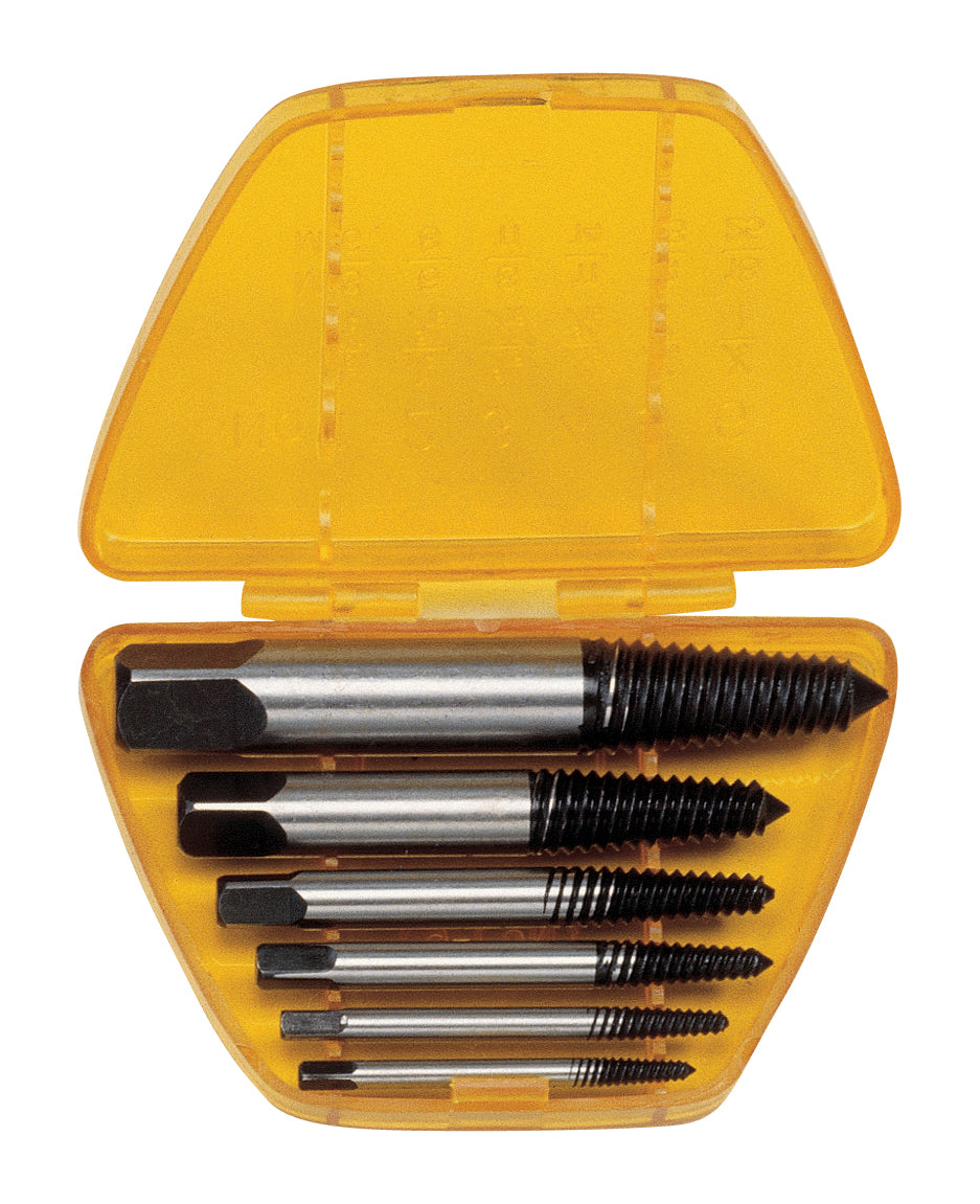 Screw removal extractor set for seized fasteners from Genius Tools