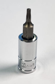 Genius 1/4" drive torx bit socket short bit length 