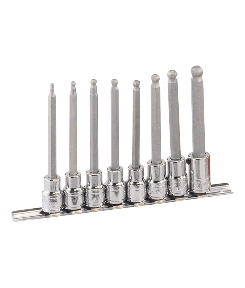 Genius Tools long hex bit socket set 3/8 drive AF sizes