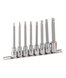 Genius Tools long hex bit socket set 3/8 drive AF sizes
