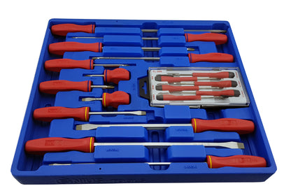 Genius Tools 18pc Screwdriver Set Phillips Slotted Micro Set Case