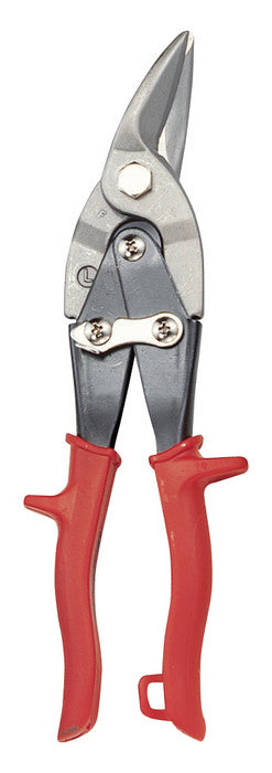 Genius tools 10" left cut aviation snips with straight tips