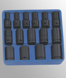 Genius Tools 1/2 drive 6 point impact sockets 10mm to 24mm Cr-Mo