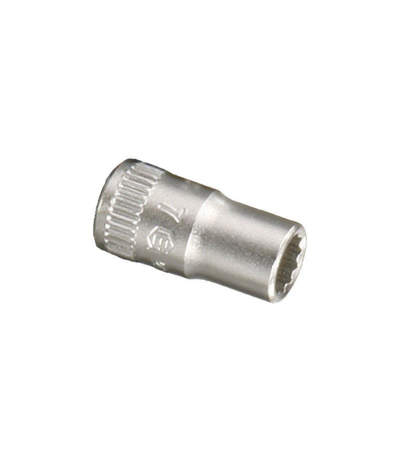 Genius 1/4" 12 point chrome socket range