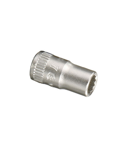 Genius 1/4" 12 point chrome socket range