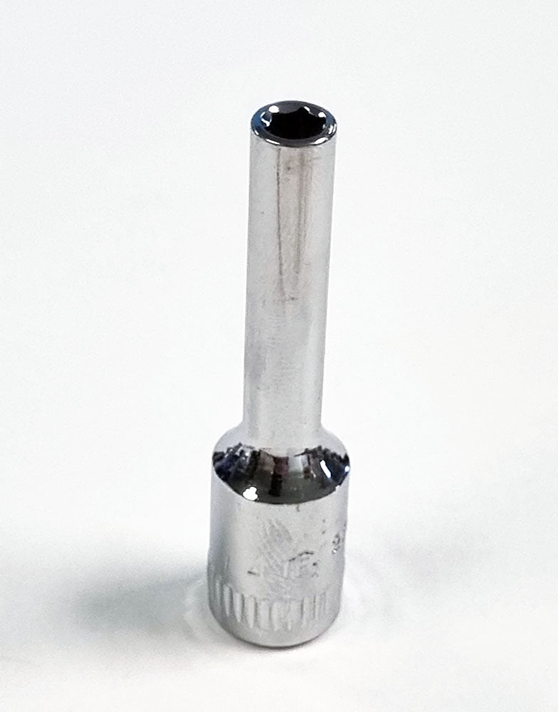 Genius Tools 1/4 drive deep socket, 6 point sizes available 4mm to 14mm