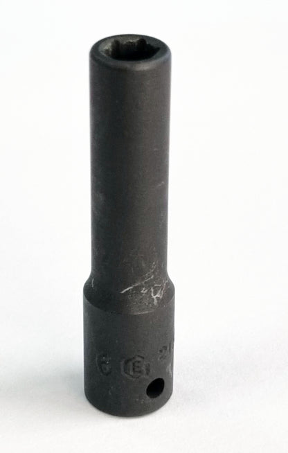 Genius Tools 1/4 inch impact socket 4mm to 14mm sizes, 6 point deep profile