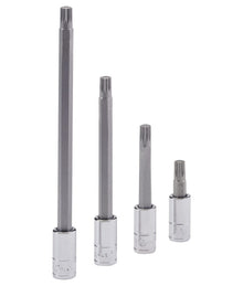 Genius Tools 1/4 drive XZN triple square bit sockets, in various sizes and lengths