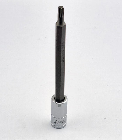 Genius Tools 1/4" Torx bit socket with 100mm overall length