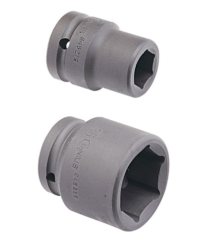 Genius Tools 3/4 drive metric impact socket range, 17 - 60mm