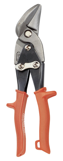 Genius Tools aviation snips with offset tips, available in left and right cut varieties. 