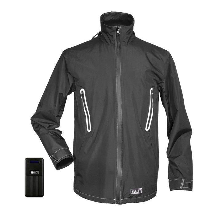 5V Heated Rain Jacket with Power Bank 10Ah - Small