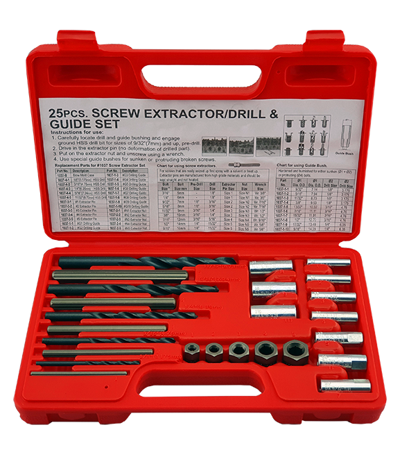 Britool 25pcs Screw Extractor Drill And Guide Set