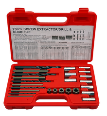 Britool 25pcs Screw Extractor Drill And Guide Set