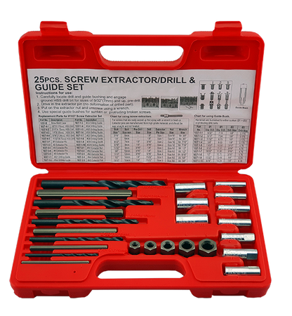Britool 25pcs Screw Extractor Drill And Guide Set