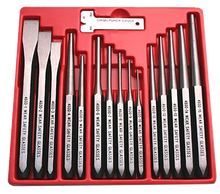 16 Piece Punch & Chisel Set Britool Hallmark HMPC16