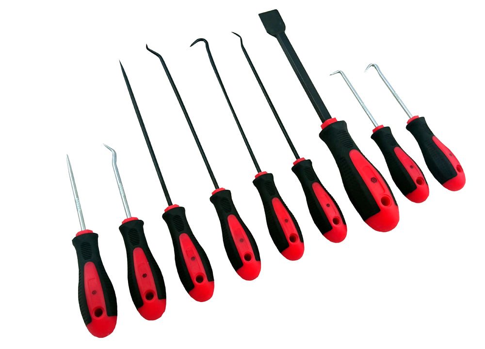 8 Piece Heavy Duty Punch & Chisel Set + Pick & Scraper Set