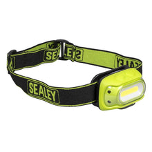 Rechargeable Head Torch with Auto-Sensor 8W COB LED - Green