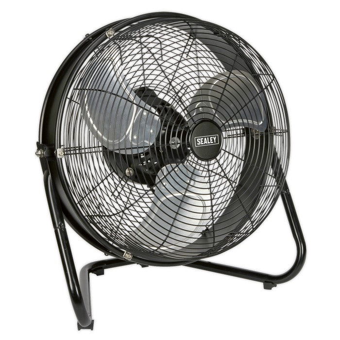 18" Industrial High Velocity Floor Fan with Internal Oscilla