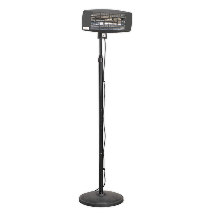 Infrared Quartz Patio Heater 2000W Telescopic Floor Stand