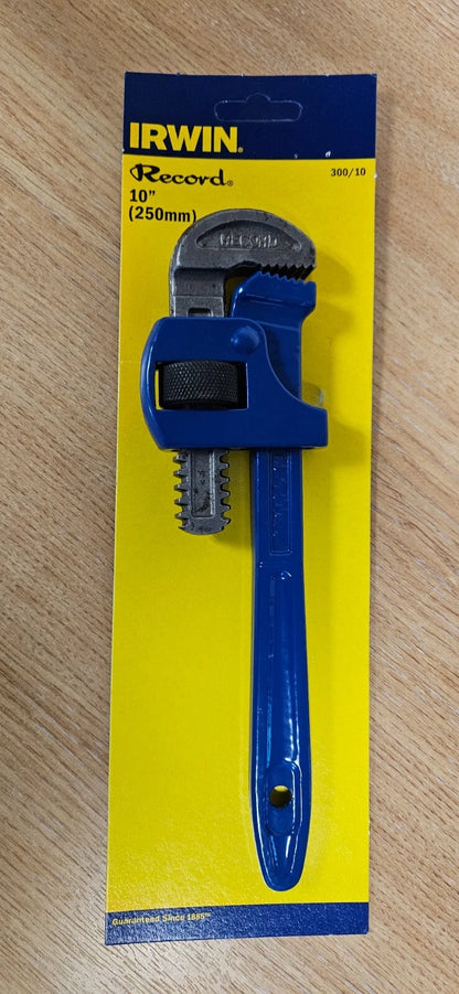 IRWIN Record 10 inch Stillson pipe wrench adjustable jaw tool
