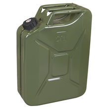 Screw Cap Metal Jerry Can 20L - Green