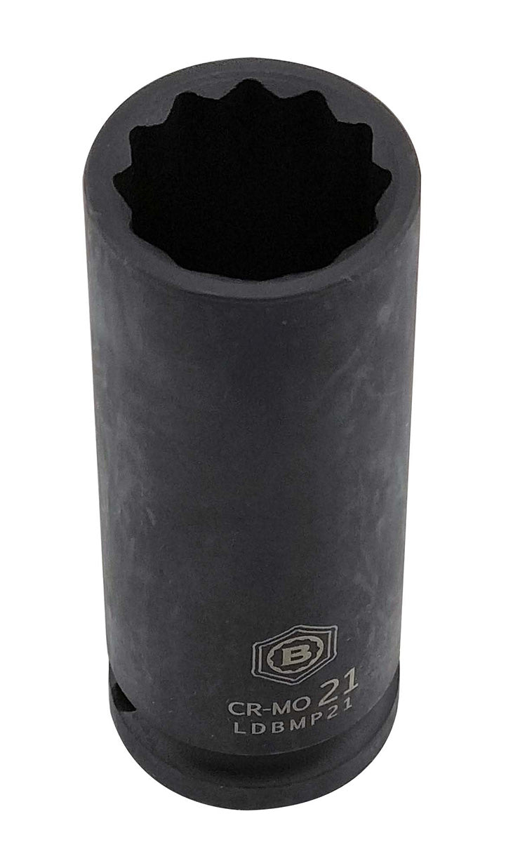 Britool Hallmark 25pc 1/2" Drive Deep Impact Socket Set (12-Point) Sizes 8-36mm