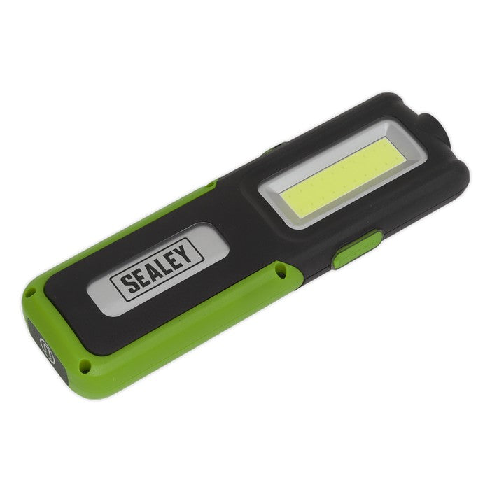 R/Charge Inspection Light 5W COB & 3W LED & Power Bank-Green
