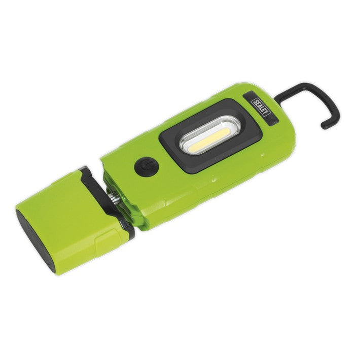 R/Charge 360° Insp Light 3W COB & 1W SMD LED Green Li-Poly