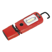 Rechargeable 360° Inspection Light 3W COB & 1W SMD LED - Red