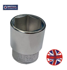 Britool England 1/2" SD Hexagon (6 Point) Metric Socket -  LHM Range.