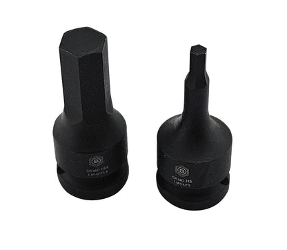 Britool Hallmark 1/2" Impact Hex / Allen Bit Driver Range