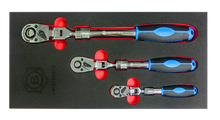 3pc Extending Ratchet Set With Flex-Head From Britool Hallmark
