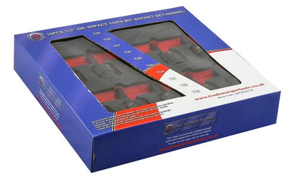 Britool Hallmark Torx / Star Impact Driver Set 10pc, 1/2" Drive