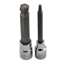 Britool Hallmark 3/8" Long Ball-End Bit Socket Range 4-12mm