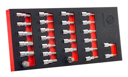 Britool 3/8" Drive Socket & Ratchet Set + Hex & Torx Bit Socket Set