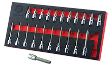 Britool Hallmark 22pc Short & Long Torx / Star Bit Socket Set 3/8" Drive