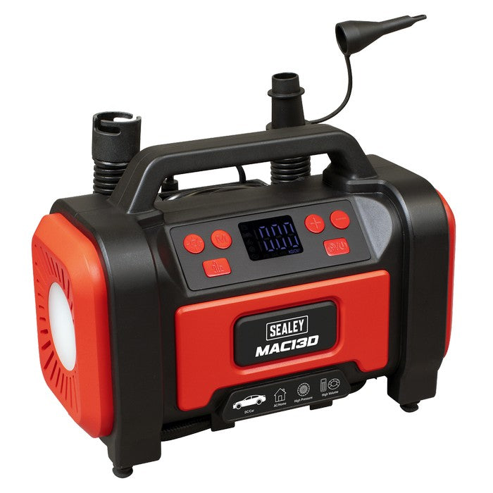 Tyre Inflator & High Volume Pump 12V/230V AC
