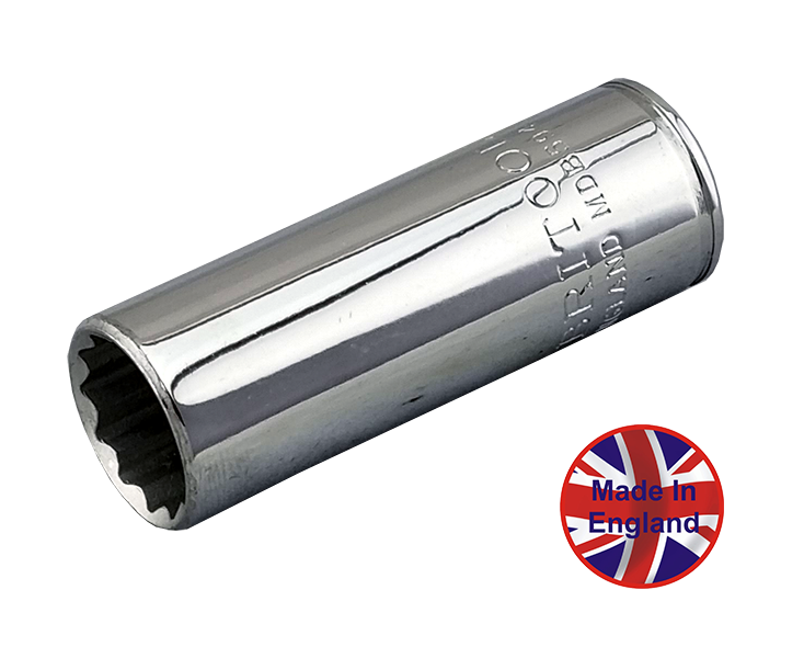 Britool Hallmark 3/8"SD England AF Deep 12-Point Sockets - MDB Range