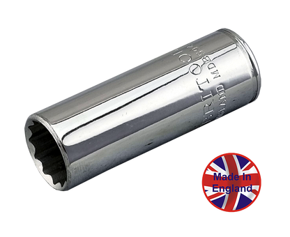 Britool Hallmark 3/8"SD England AF Deep 12-Point Sockets - MDB Range