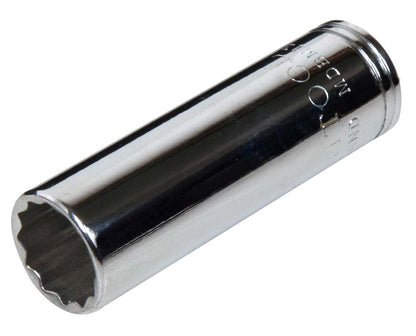 3/8"SD 12mm Deep Socket 12-Point, Made in England from Britool Hallmark - MDBM12A
