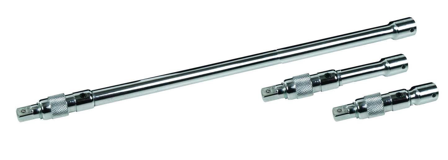 Britool Hallmark 3/8" SD 3pc Lock-On Extension Bar Set - MELSET3